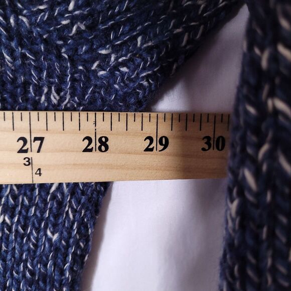 LL Bean Wool Sweater Mens XL Blue, White Crewneck Vintage - Picture 8 of 11